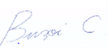 Chair's signature